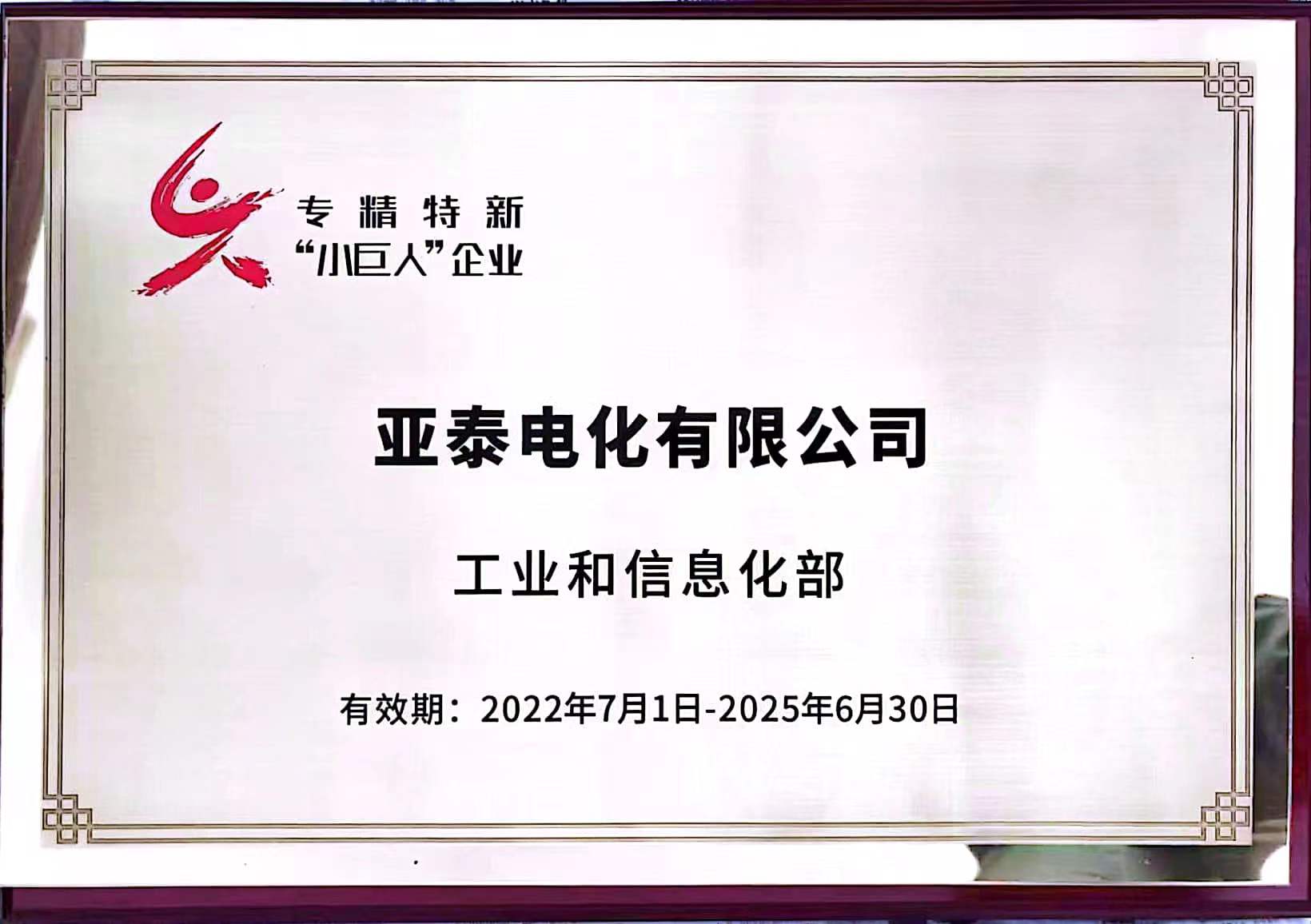 國(guó)家級(jí)專精特新小巨人企業(yè)